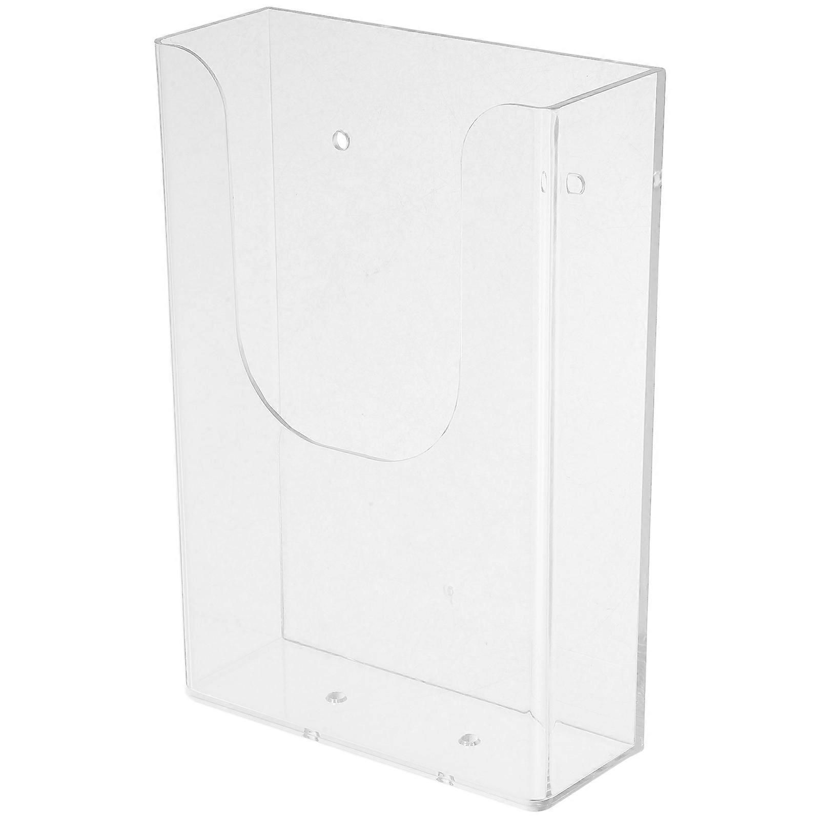 Office File Holder Clear Magazine Stand for Brochures 5Pcs Set