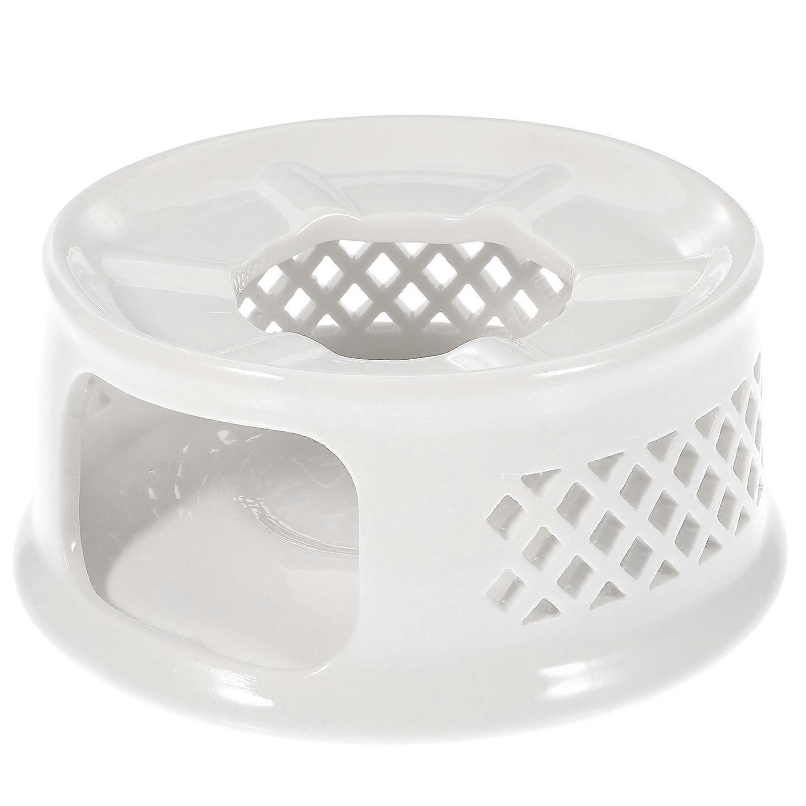 2Pcs Ceramic Teapot Warmer for Heating Tea Hollow Design