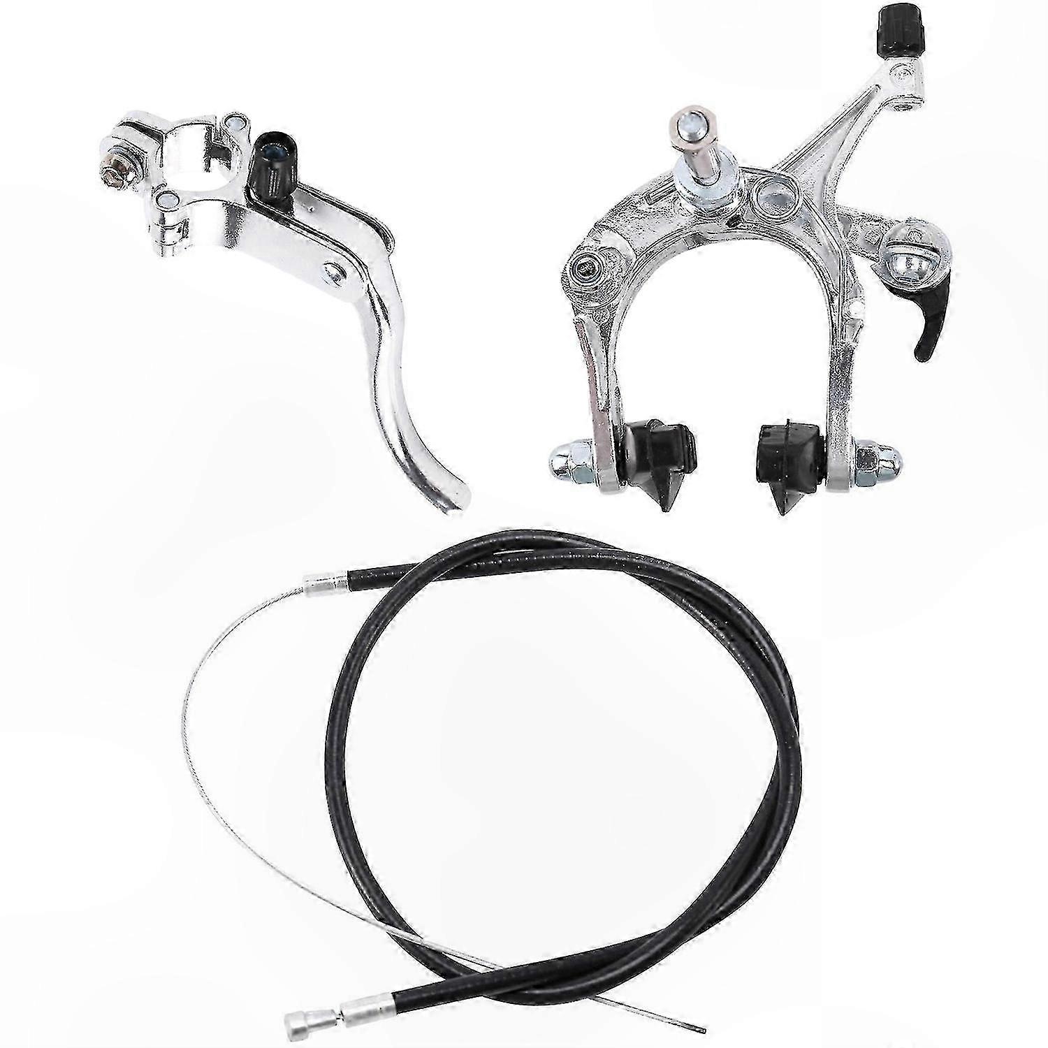 Silver Front Fixie Road Bike Cruiser Brake Set Kit