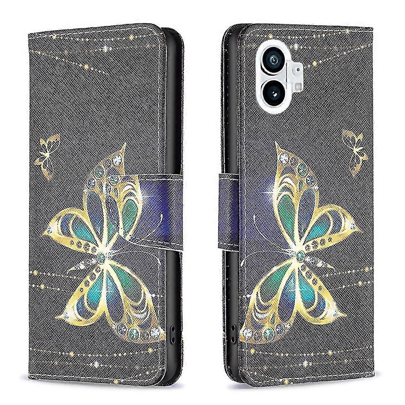 For Nothing Phone 1 Colored Drawing Leather Phone