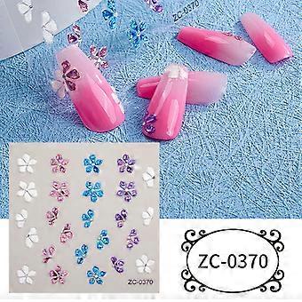 INS Relief Nagelaufkleber 5d Weichkleber Liebe Neujahr Nagelaufkleber DIY Kristall Kaninchen Jahr Nagelaufkleber ZC-037060 * 60mm nacktes Stück