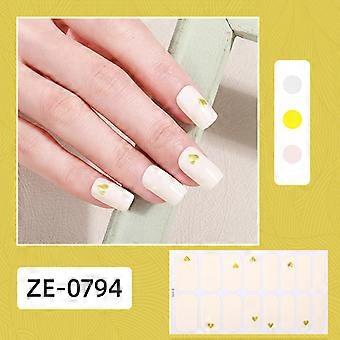 Neue Valentinstag Nagellack Film Nagel Aufkleber 16 Finger Liebe Nagel Aufkleber Lippendruck rosa Nagel Aufkleber ZE-0794 nackte Stück + Nagelfeile