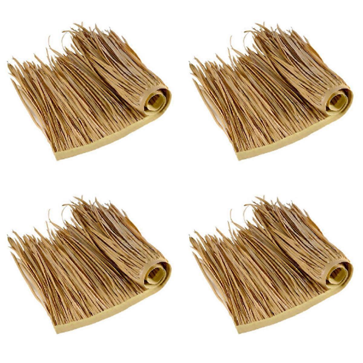 DIY Strohdach Teppich Dekor Gras Matte Palm Thatch Roll Deck Dekor