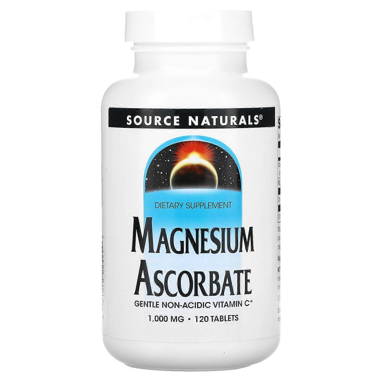Source Naturals, Magnesium Ascorbate, 1,000 mg, 120 Tablets