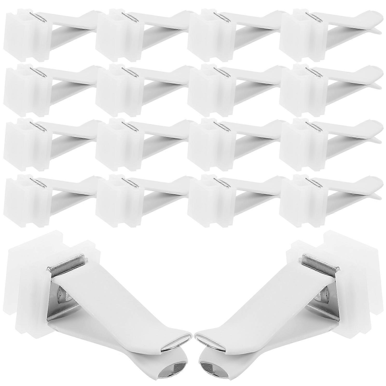 Car Diffuser Vent Clips Car Air Vent Clip for Freshener 20Pcs White Plastic
