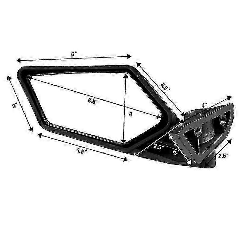 Side view mirrors for Can Am Maverick X3, left & right set