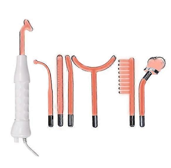 Μηχανή προσώπου υψηλής συχνότητας 7 τεμ, 3 ραβδιά αερίου νέον και 4 ράβδοι αερίου αργού συσκευή ομορφιάς για -Φροντίδα δέρματος - Θεραπεία ακμής - Σύσφιξη δέρματος - Ρυτίδες 