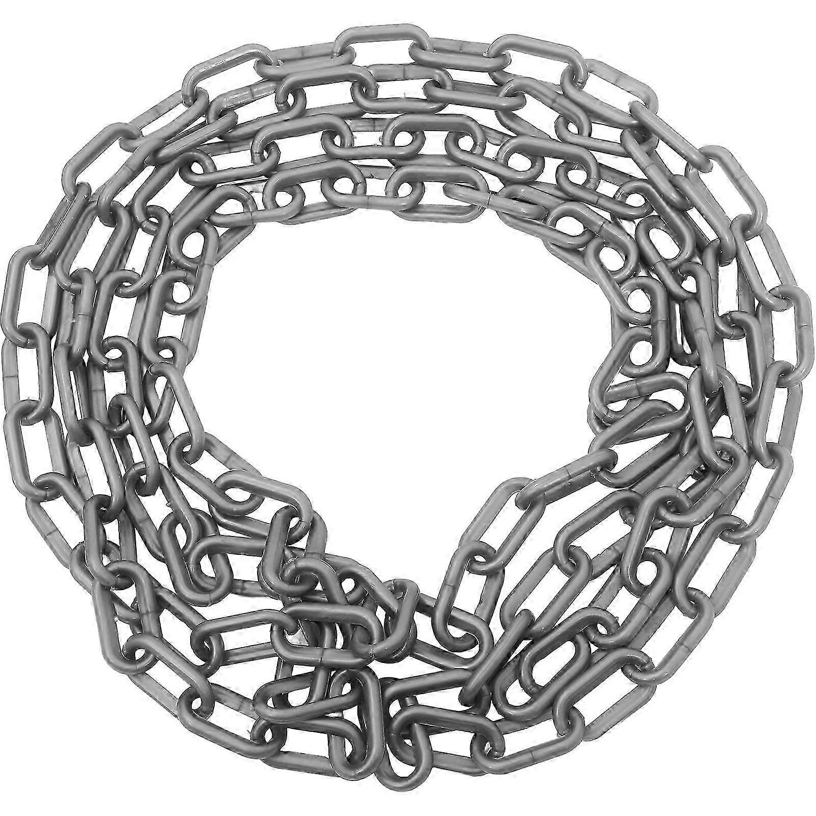 Chain Barrier Plastic Coil Chain Warning Safety Link Chain Delineator Post Chain 3 Meter