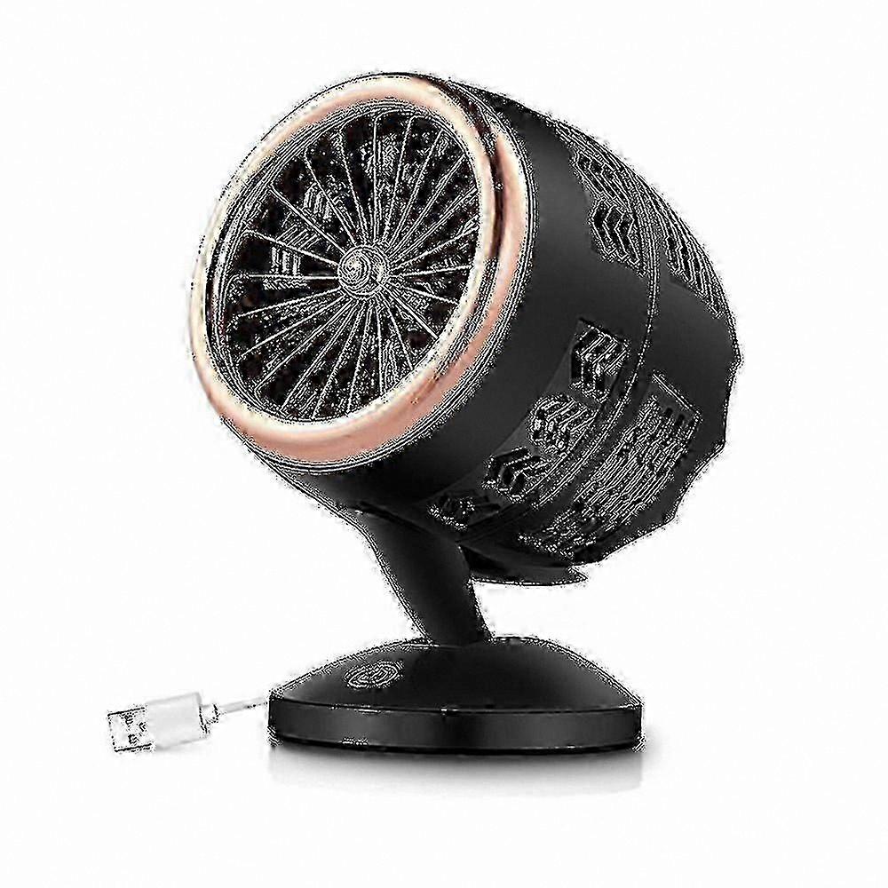 350W Portable Space Heater Fan with Thermostat, USB Powered Fast Heating for Home