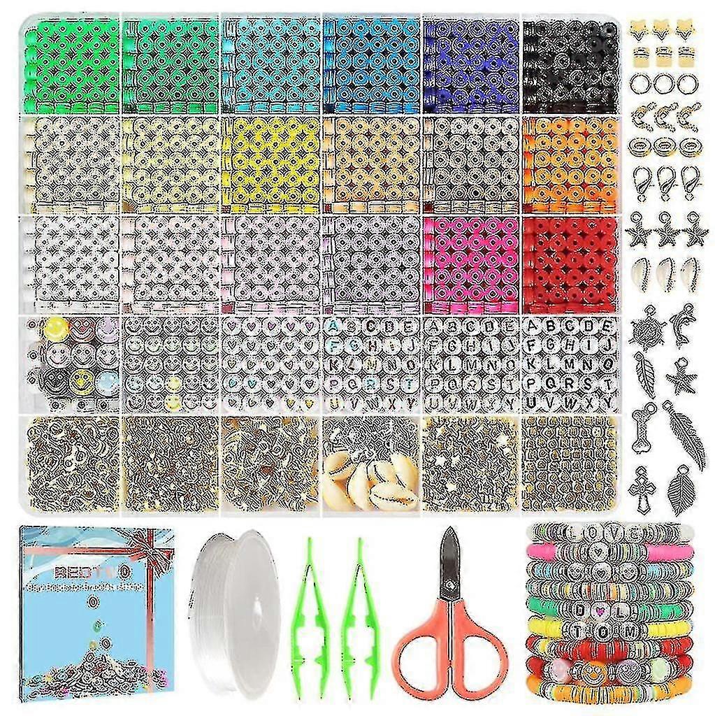 5100 Clay Beads Bracelet Making Kit