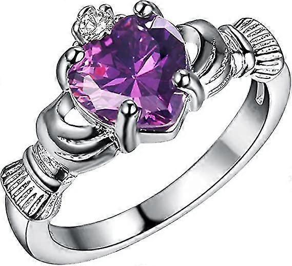 خواتم وذهبية مطلية للنساء للنساء خواتم حب بنفسجي 9