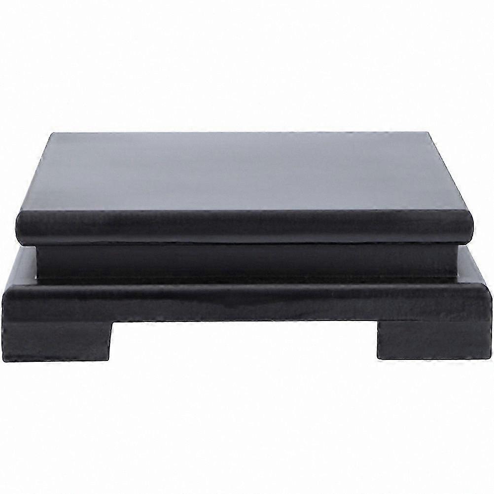 Natural Wood Display Stand for Showcasing Collectibles, Sturdy Build with Rustic Charm