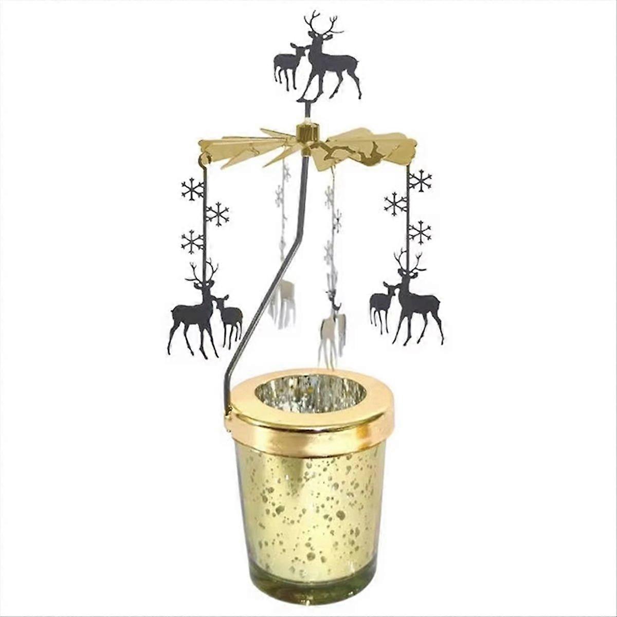 Rotating Candle Holder Simple Modern Candlelight Dinner Props,Deer