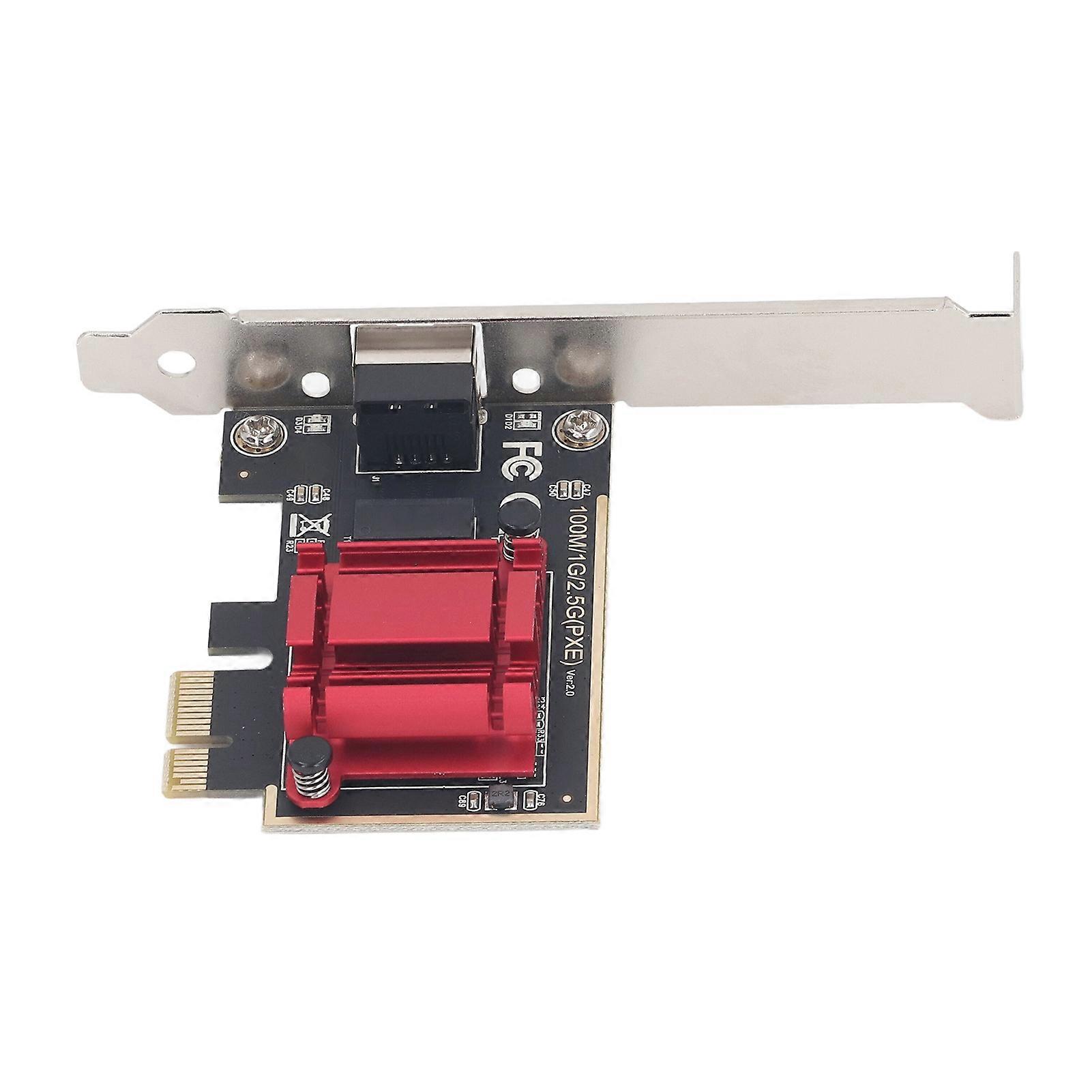 2.5G PCIe Network Adapter Professional High Speed Transmission Supports PXE Function PCI Express Gigabit Ethernet Card for Desktop Computer 