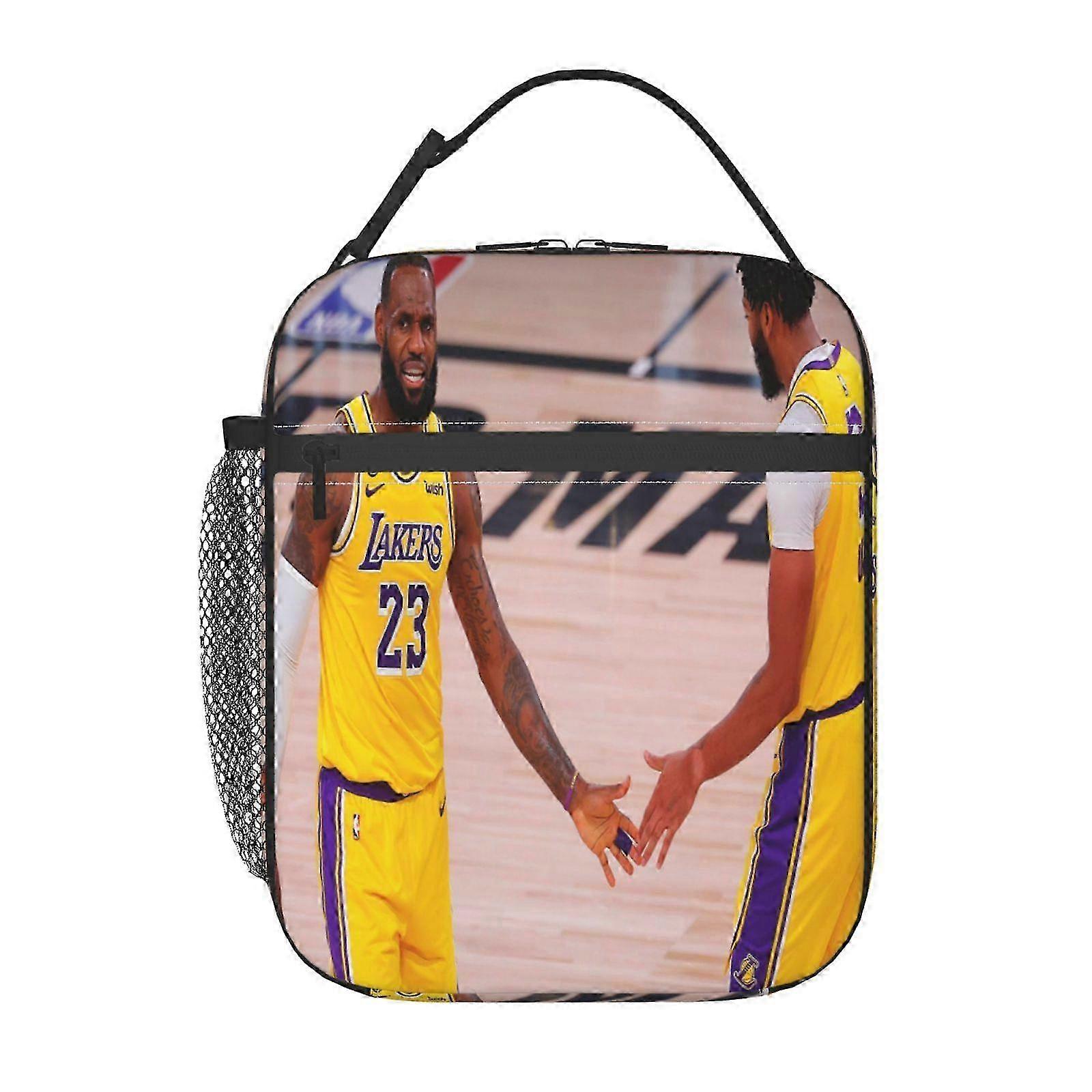 2025 s38 Lebron James In Los Angeles Lakers Uniform Lunch Bag with Removable Divider Panels, Customizable Interior Space for Different Meal Types u38