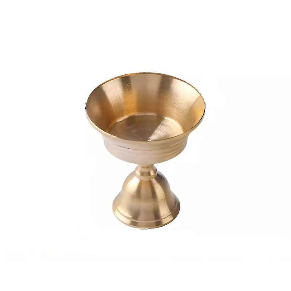 Candle Holder Retro Brass, Coffee Table Decor, Desktop Ornament, 7.1 cm