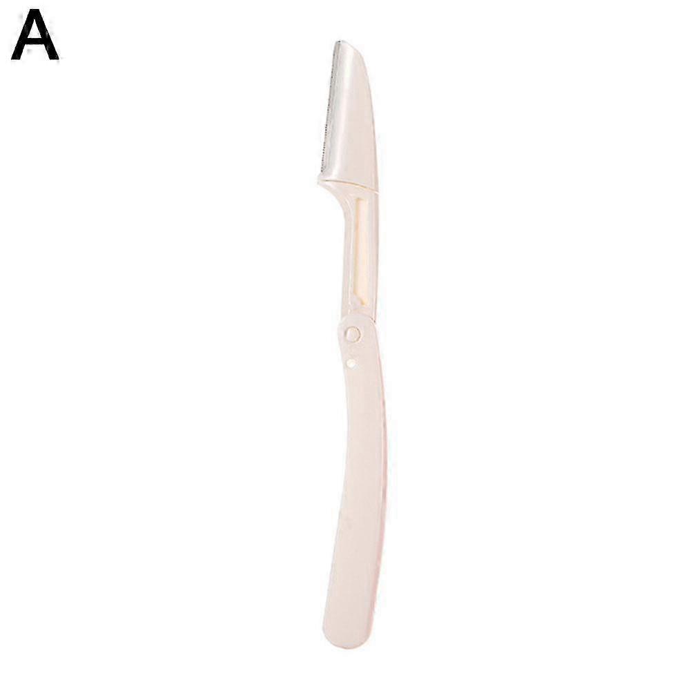 Single white [opp bag] (A) $ Single folding eyebrow trimmer eyebrow razor female anti-scratch beginner set with replaceable blade