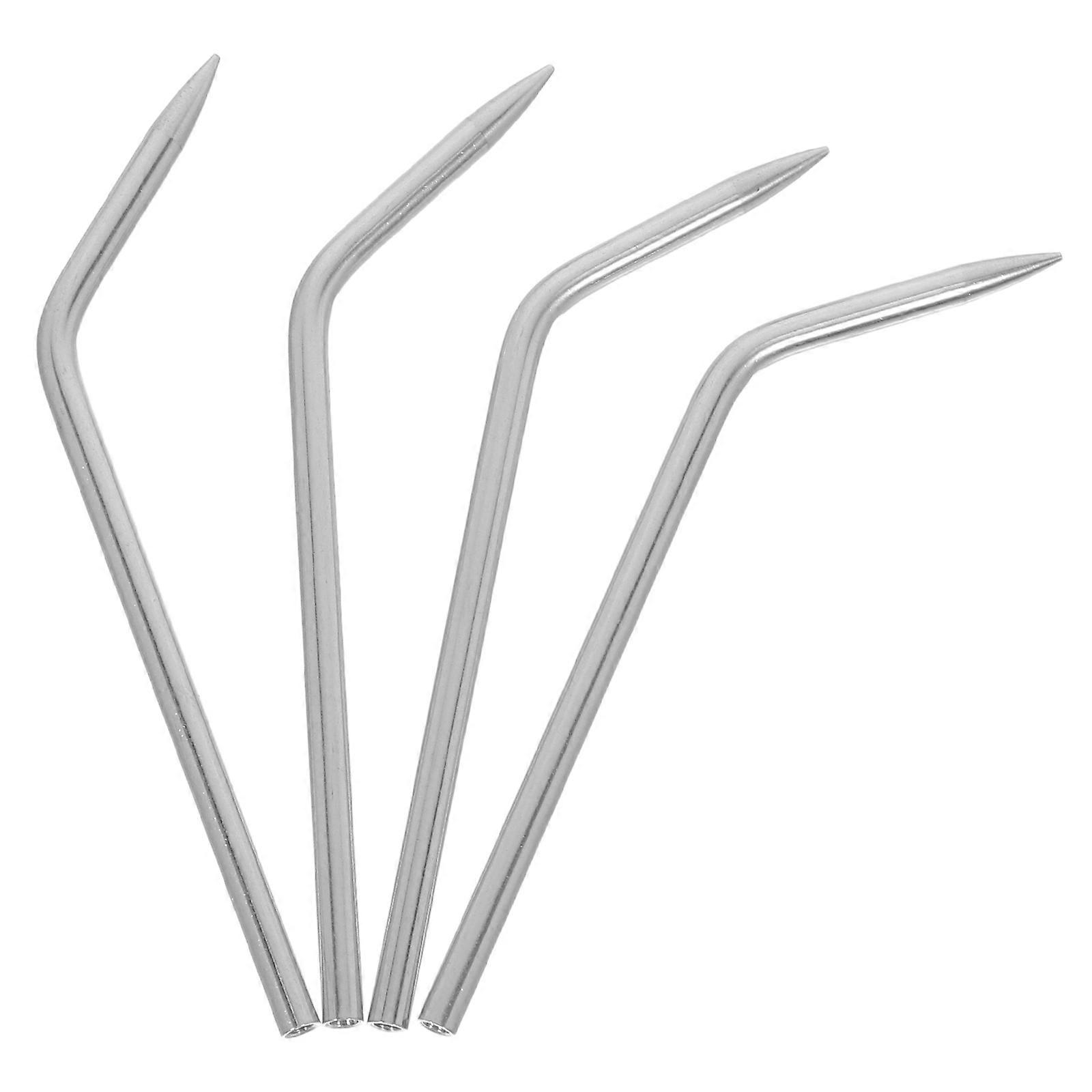 Silver Paracord Needle Stainless Steel Weaving Tool for DIY Projects 4Pcs