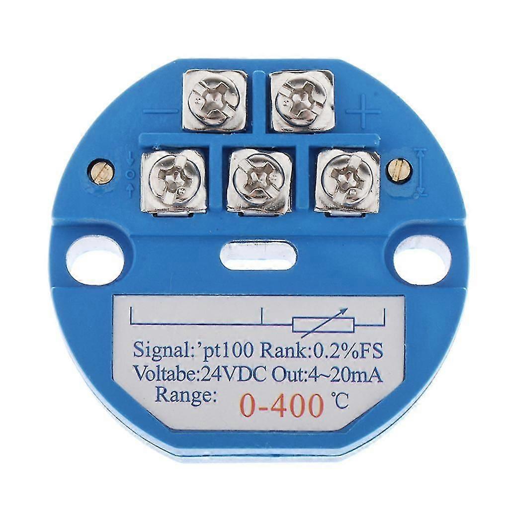 Temperature Sensor Transmitter Module 24vdc 4-20ma Pt100 Sbw 0-400 Degree