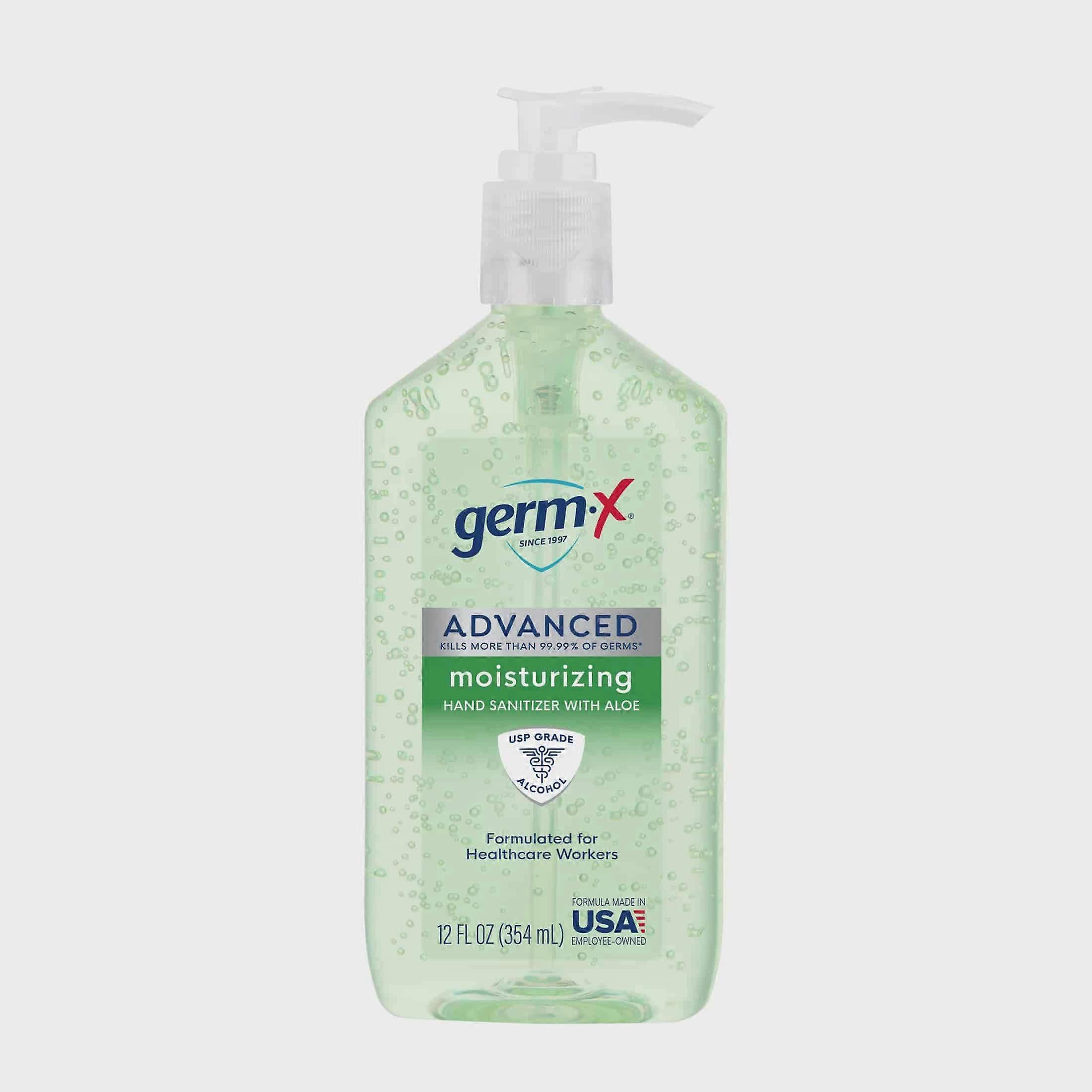 Germ-x Advanced Hand Sanitizer with Aloe, 12 オンス