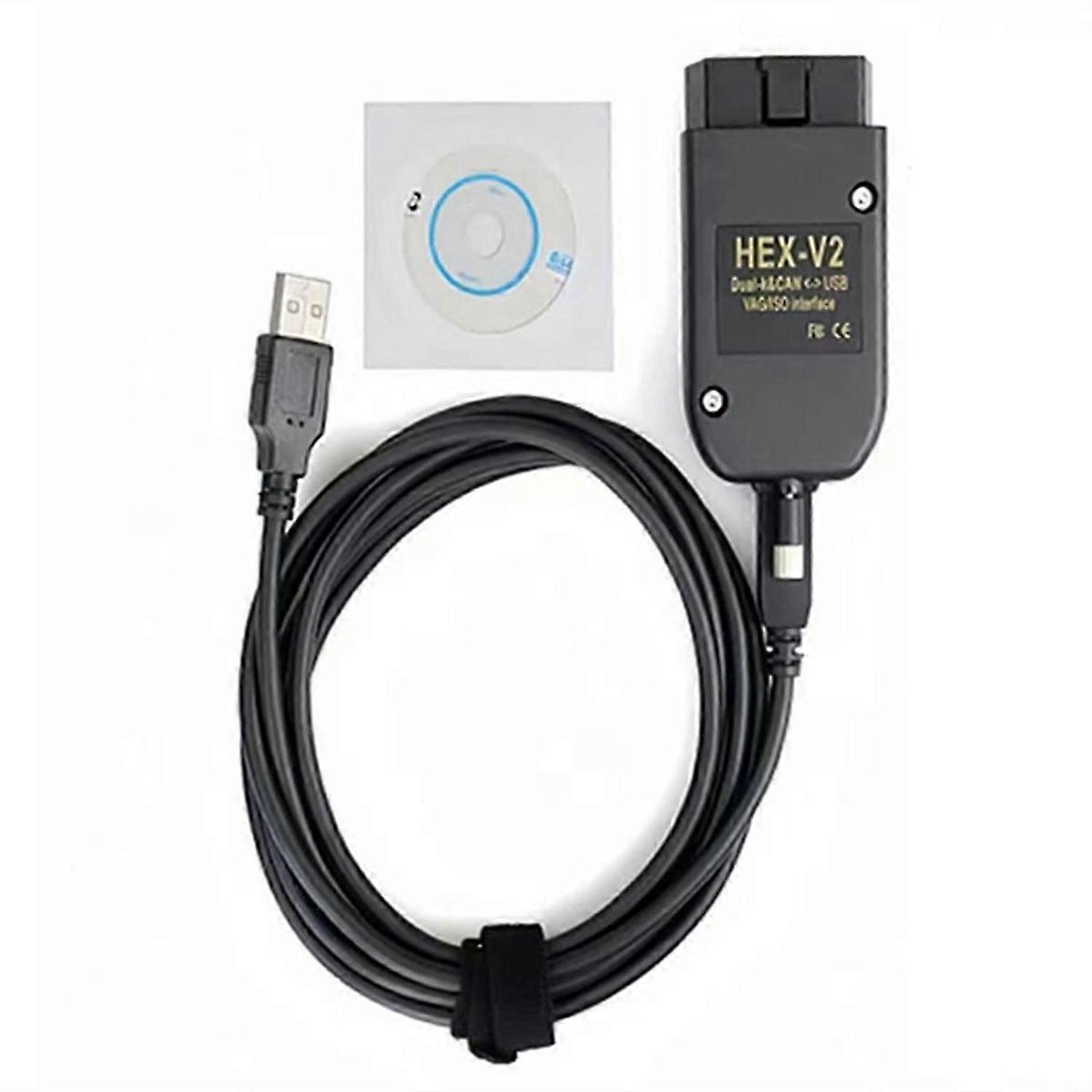 Le plus récent FT232 V25.3 Scanner Tool Cable OBD2 Diagnostic Cable OBD2 Scanner HEX V2 VAGCOM