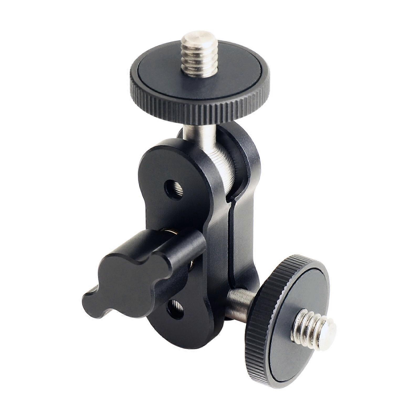 360 Degree Camera Mount with 1/4inch Screw for DSLR Camera Tripod LED Video Light Microphone Field Monitors Accessories Multicolor