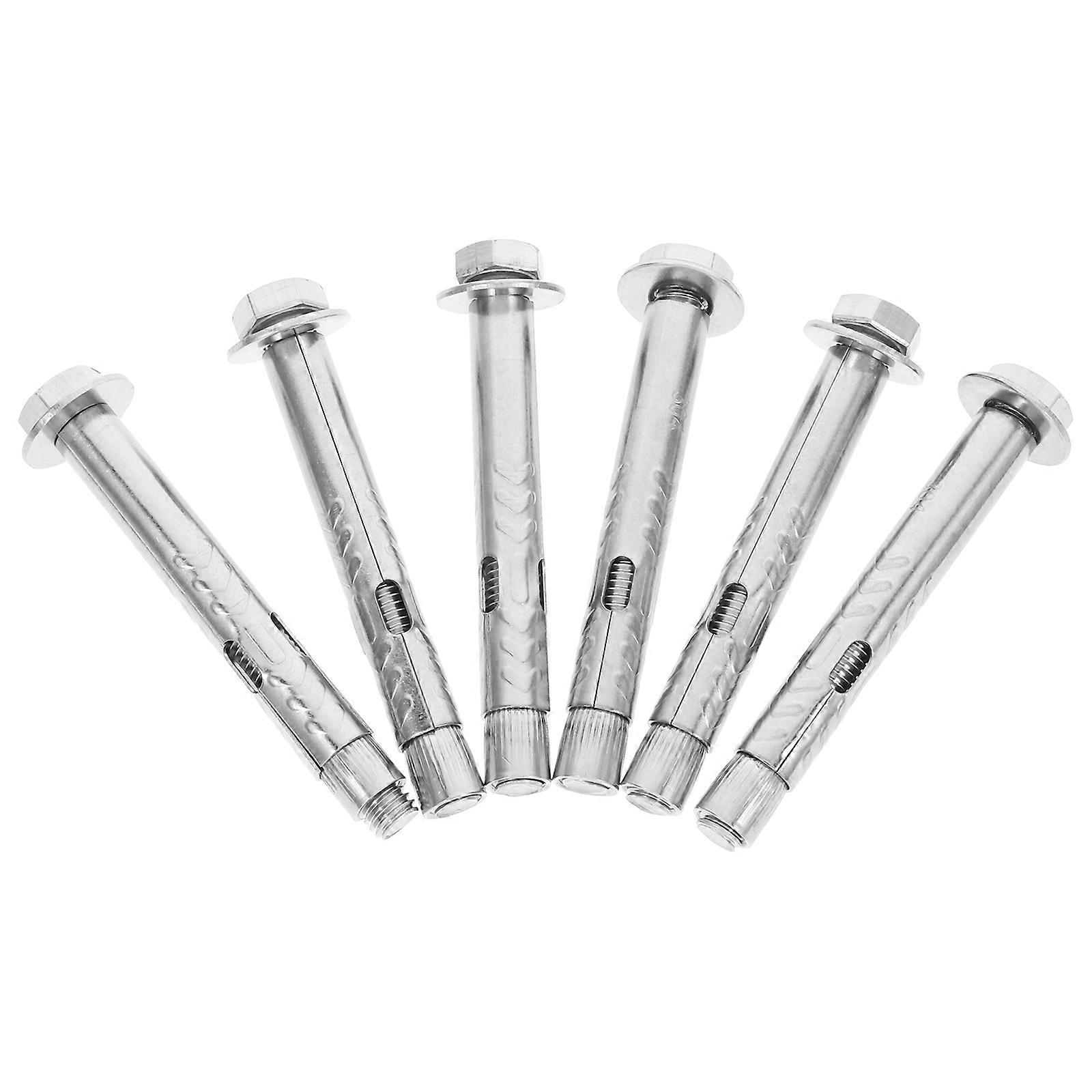 Heavy Duty Expansion Screw Bolt Anchor with External Nut 6Pcs Set