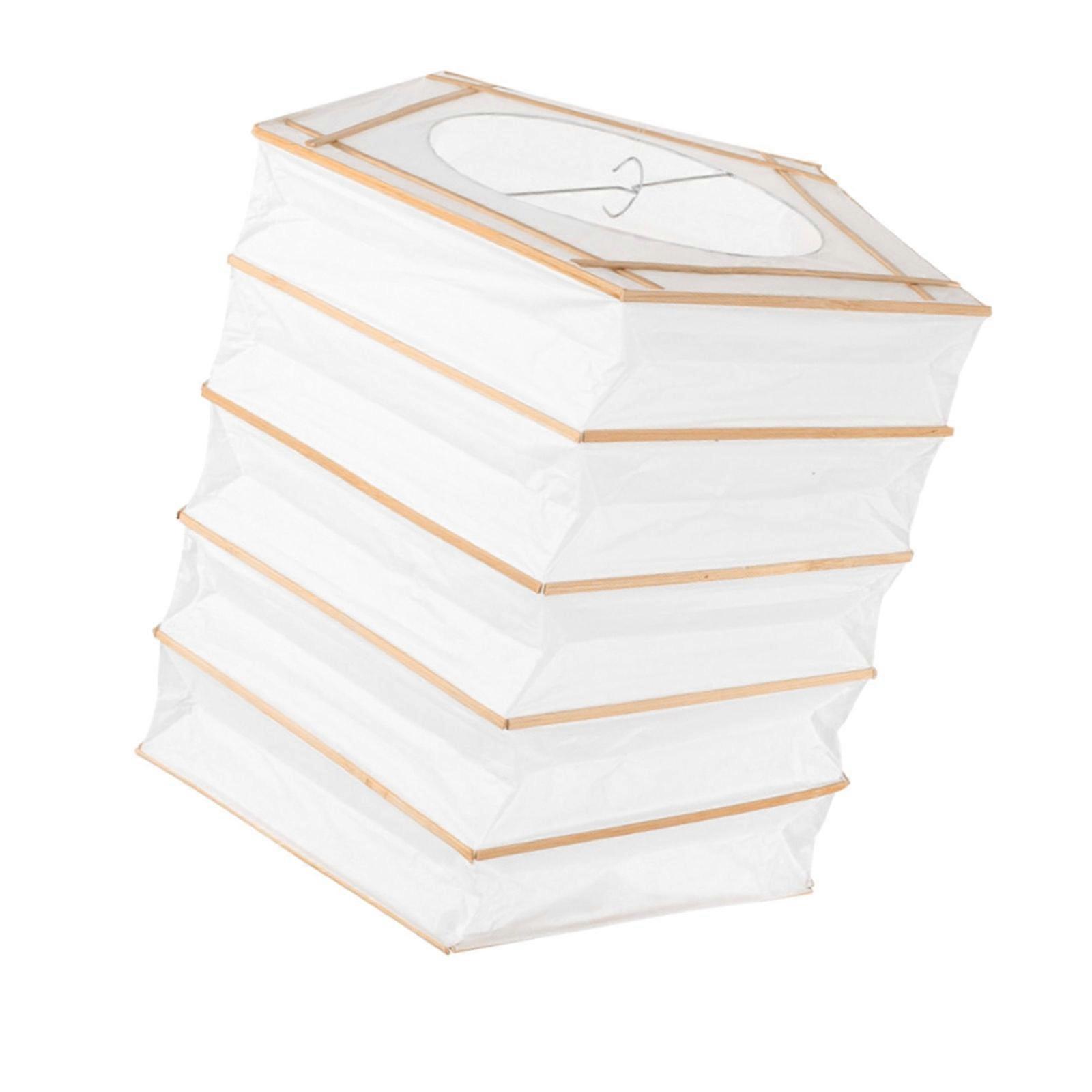 Square/Pentagon Paper Pendant Light Lampshades Ceiling Pendant Light Shade Hanging Chandelier Lamp Shade Easy to Install Multicolor