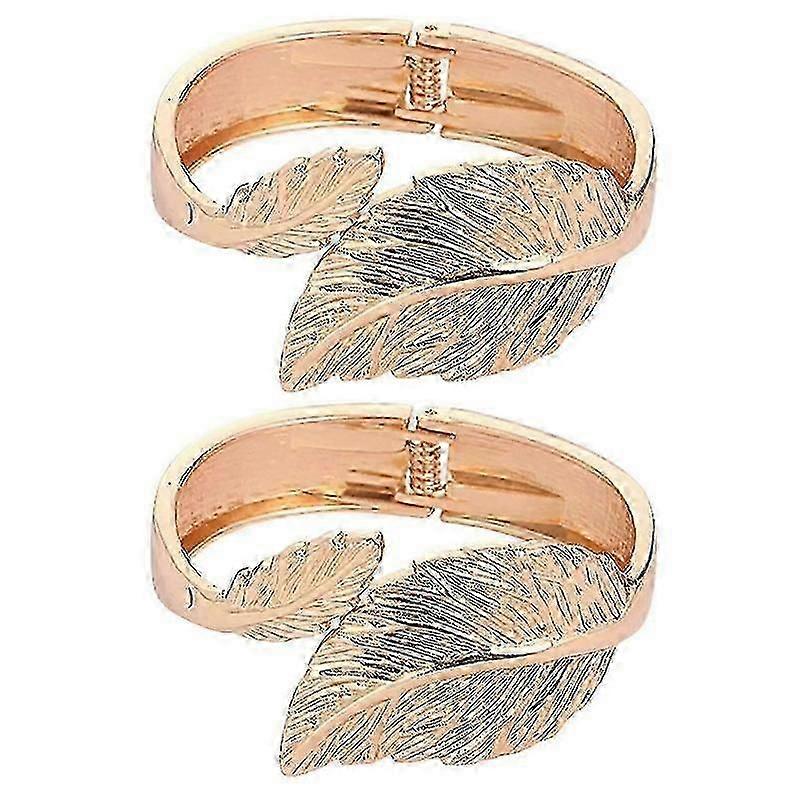 Curtain Tiebacks Hole Free Spring Design Light Glossy Decorative Fixed Curtain Leaf Shape Strong Cur