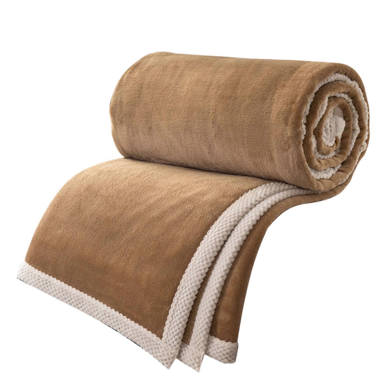 Kiplyki Plush Fleece Blanket - Dual Sided, Reversible Throw Blanket - Warm, Comfy, Ultra Soft Throw Blanket 2x1.5m