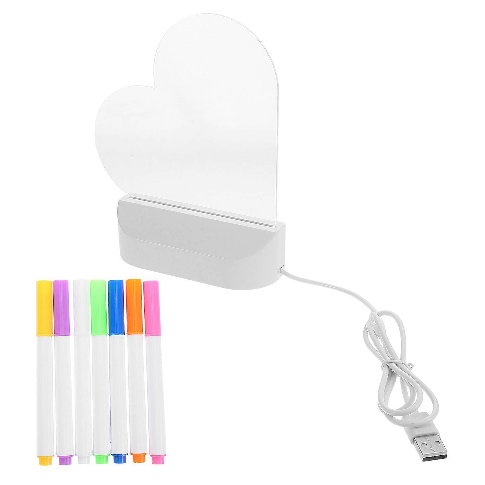 Light Up Board Acrylic Message Board with Marker 1Set for School Use