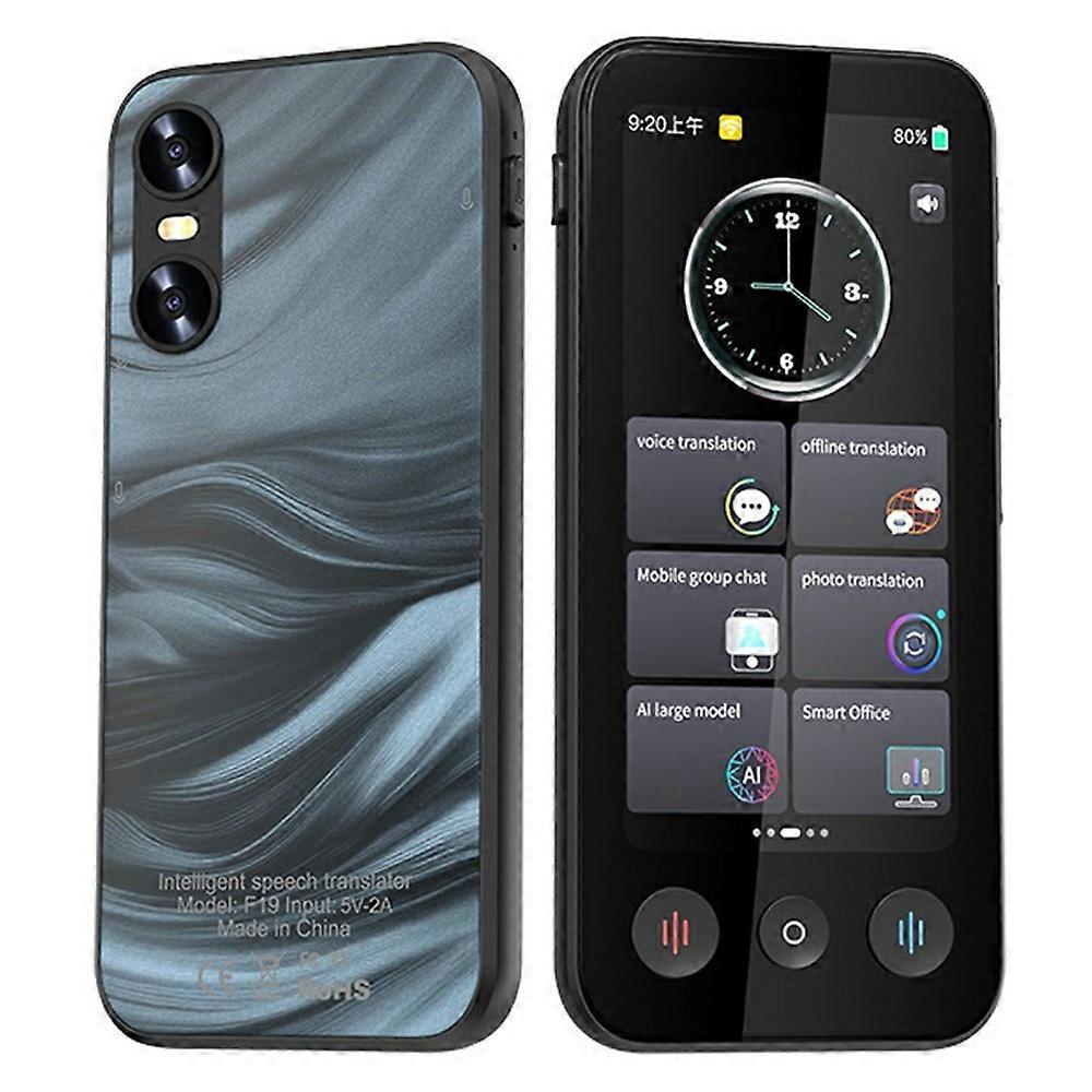 F19 AI Office Meeting Translator Real-Time Translation Device for Cross-Border Travel Business Talks