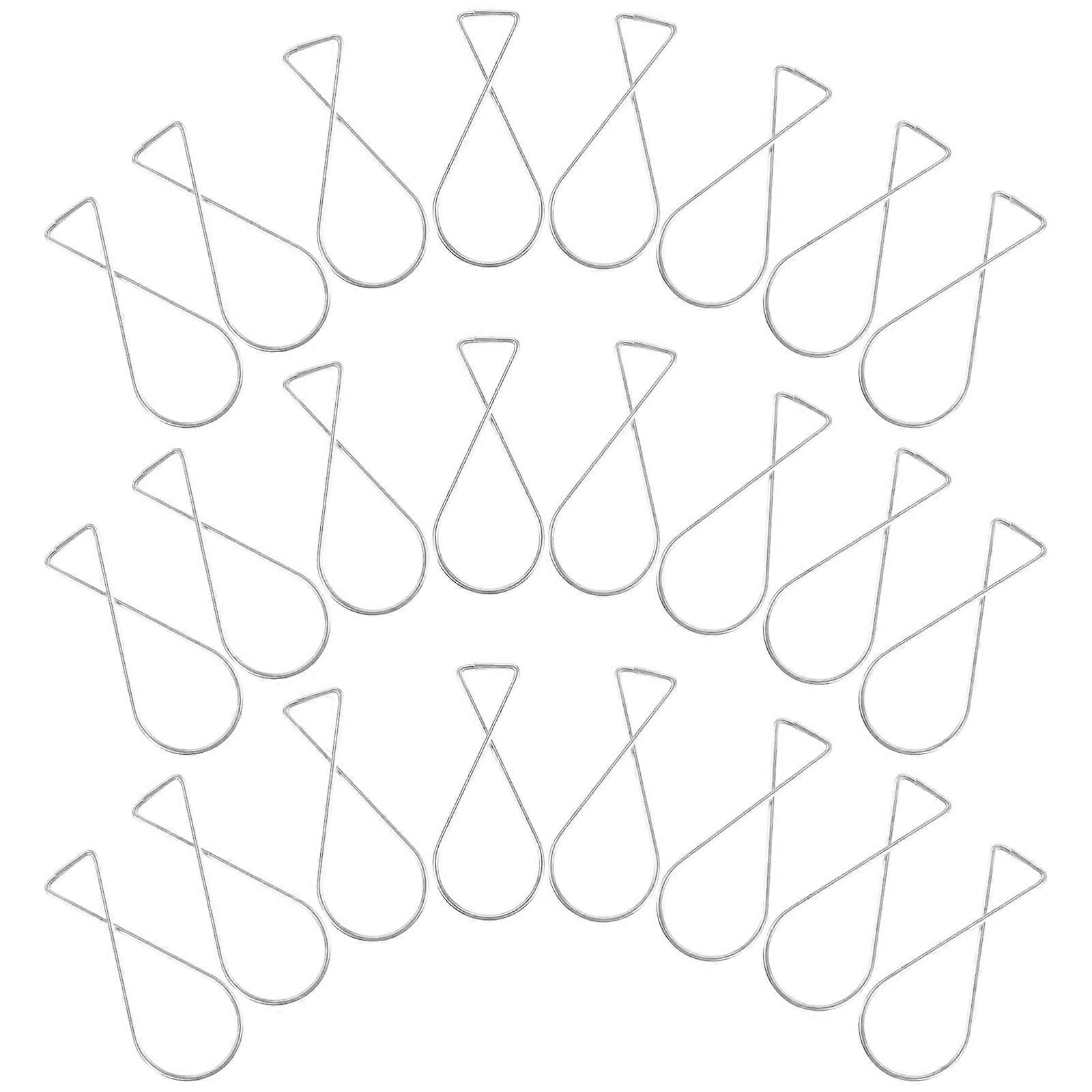 Silver Drop Ceiling Hooks for Hanging 100Pcs Metal Ceiling Tile Hooks