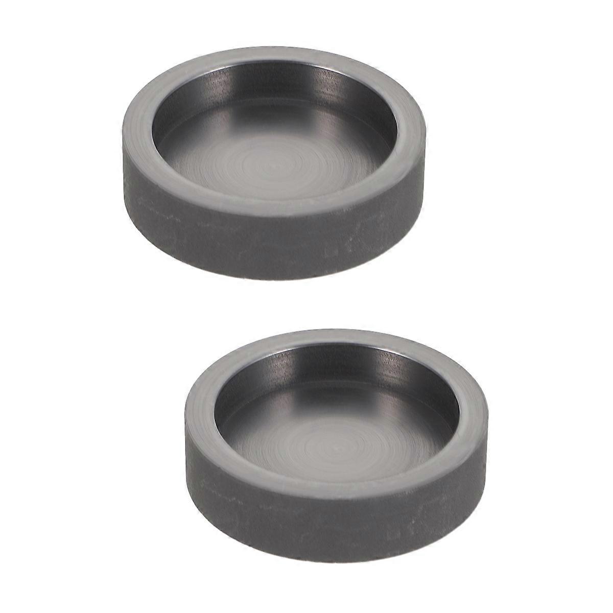 2pcs Casting Ingot Mold Round Graphite Ingot Mold Graphite Mold for Melting Casting