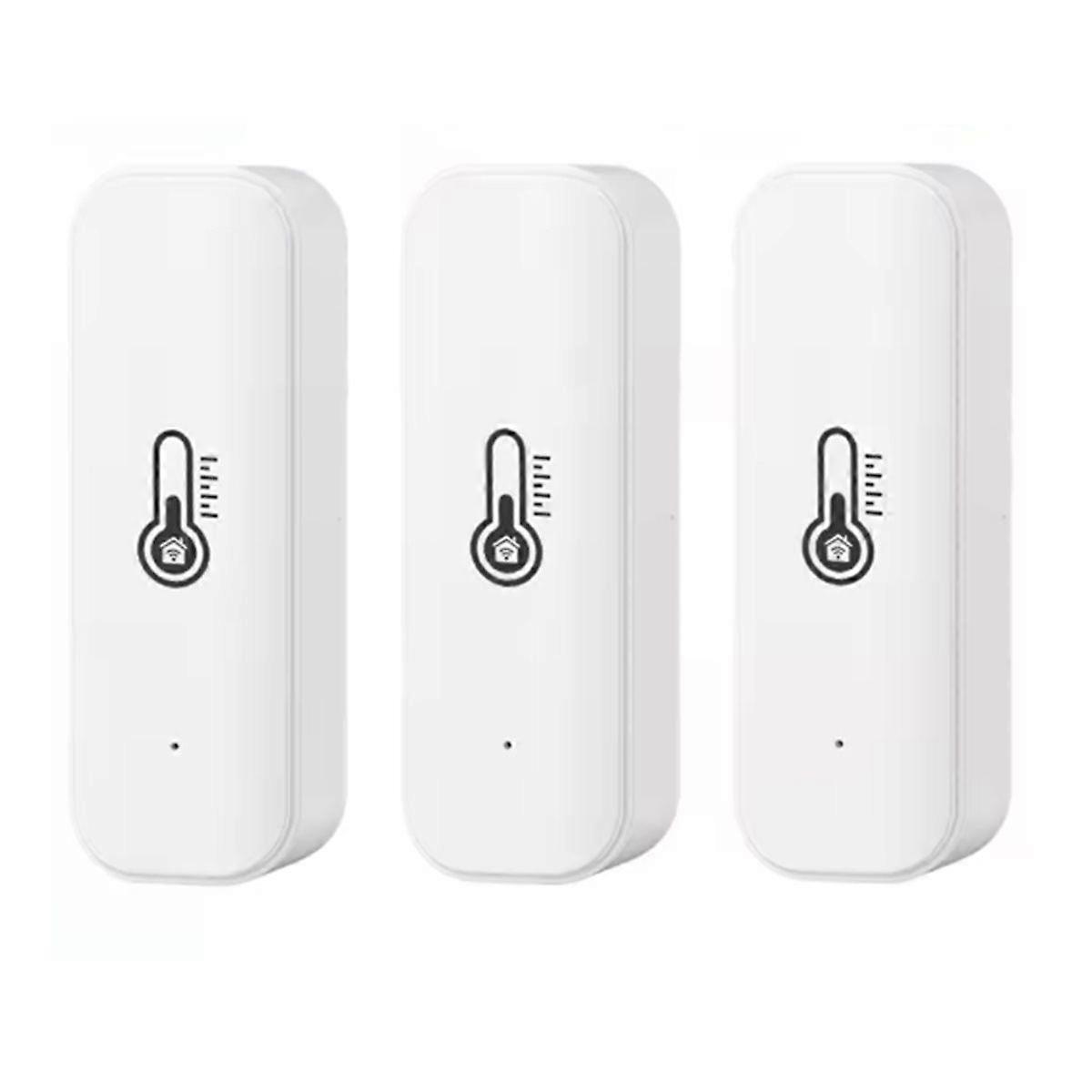 3Pcs Tuya WiFi Smart Temperature Humidity Sensor Indoor Humidity Sensor APP Monitoring for Home Assistant