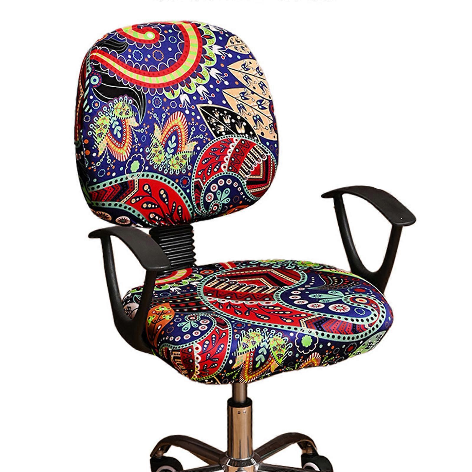 Strong Decorative Pattern Stool Slipcovers Waterproof Fabric Double Flexible Ensembles Machine Washable Multicolor