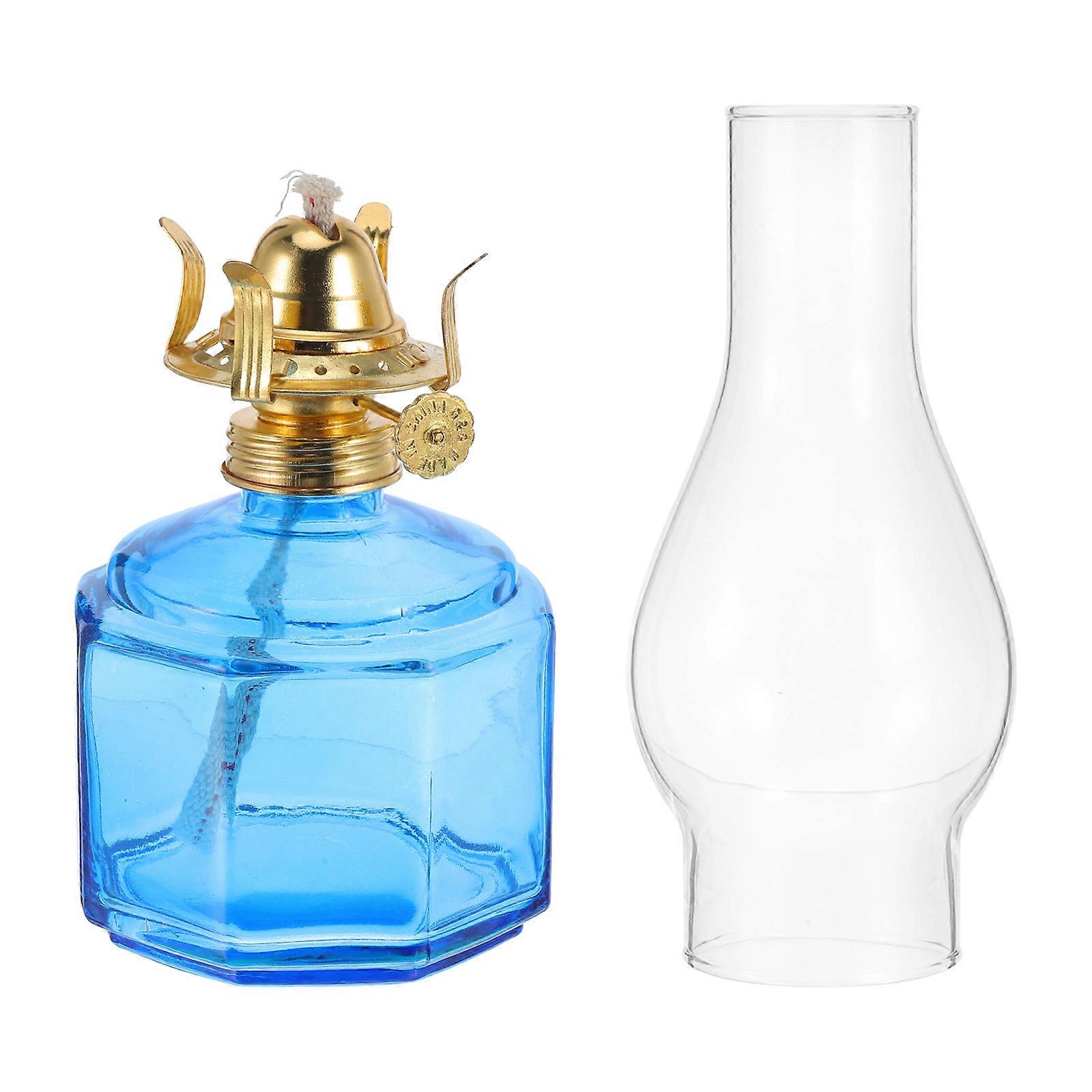 Lamp Rustic Oil Lamp for Emergency Lighting 1Set Vintage Style