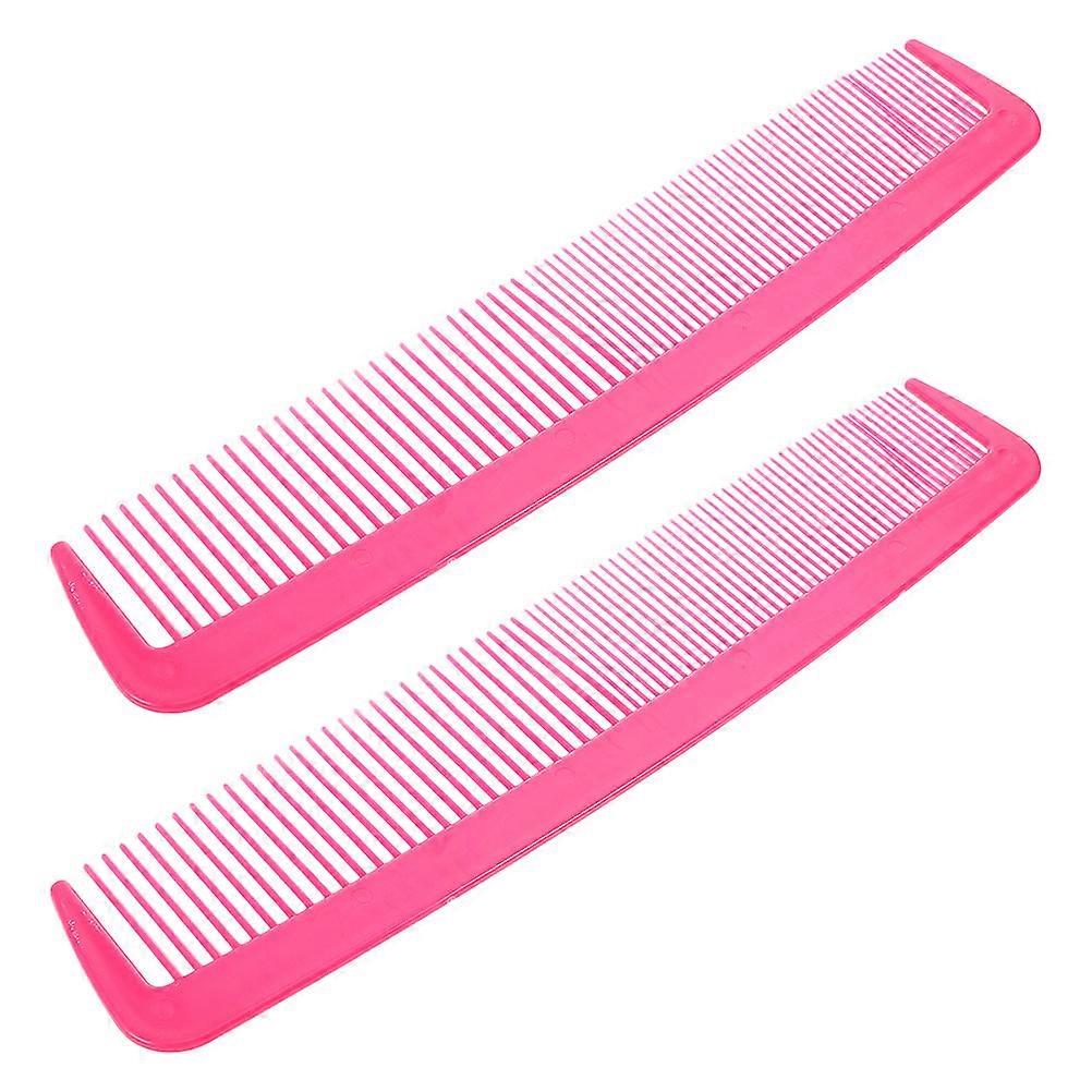 Oversized Clown Comb Prank Props for Halloween 2Pcs Rosy Plastic