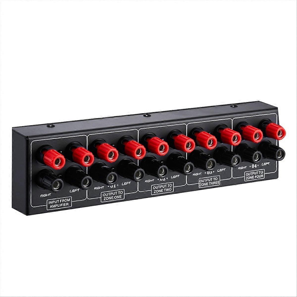 Passive 1 in-4 OUT Audio Amplifier / Speaker Signal Splitter Box