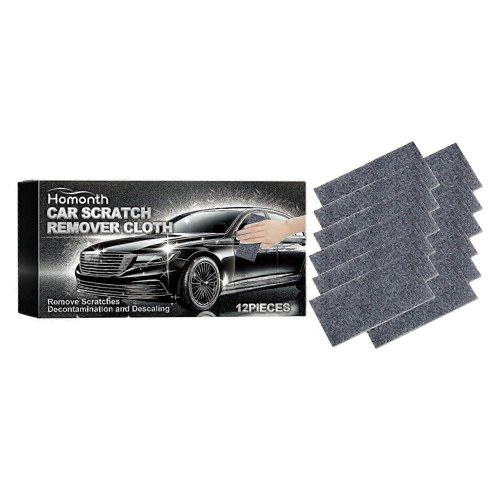 Car Scratch Remover Cloth - Quick, Easy, Durable 12-Pack for On-the-Go Car Paint Repair