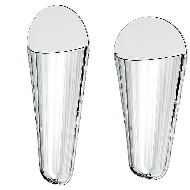 Kitchen Scissors Holder Wall Mounted Adhesive Rack, SpaceSaving Waterproof Ventilated 2PCS Clear