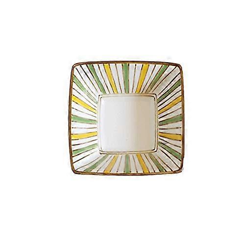 Yellow Ceramic Serving Bowl Rectangular Tableware for Rice, Sauces and Restaurant Use