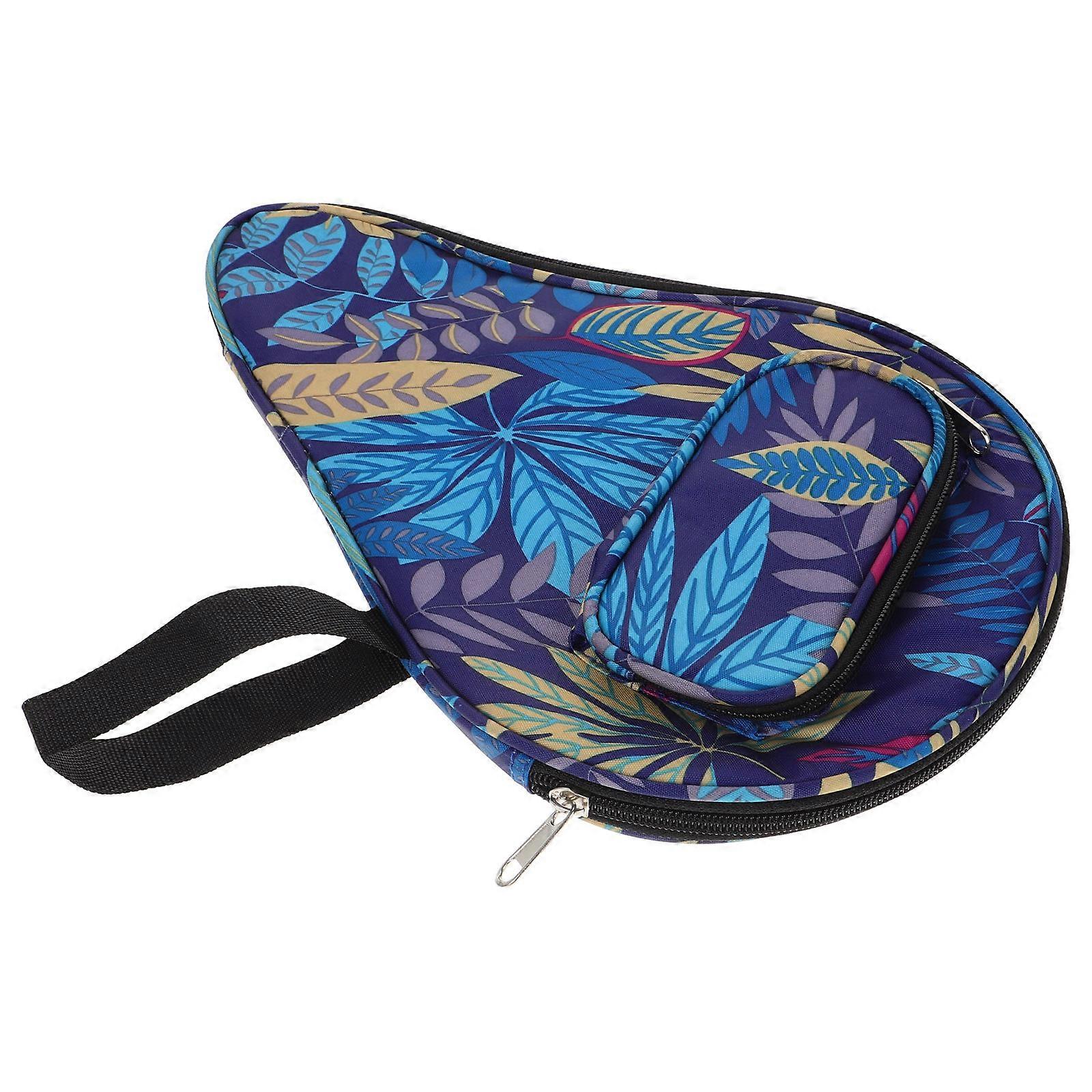 Table Tennis Case Blue Racket Bag for Practical Storage