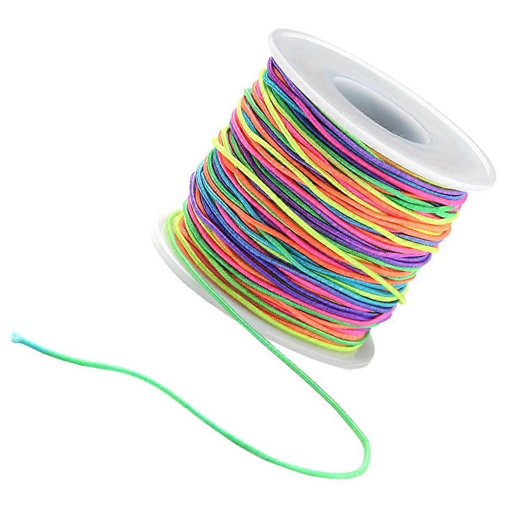 Elastic String for Bracelets Jewelry Making Multi Color Durable Core Structure Enhances Creativity 1roll