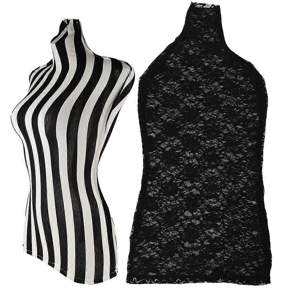 Presentation Mannequin Cover With Simple Design Cotton Fabric For Display Fashion Presentation 6 Pcs