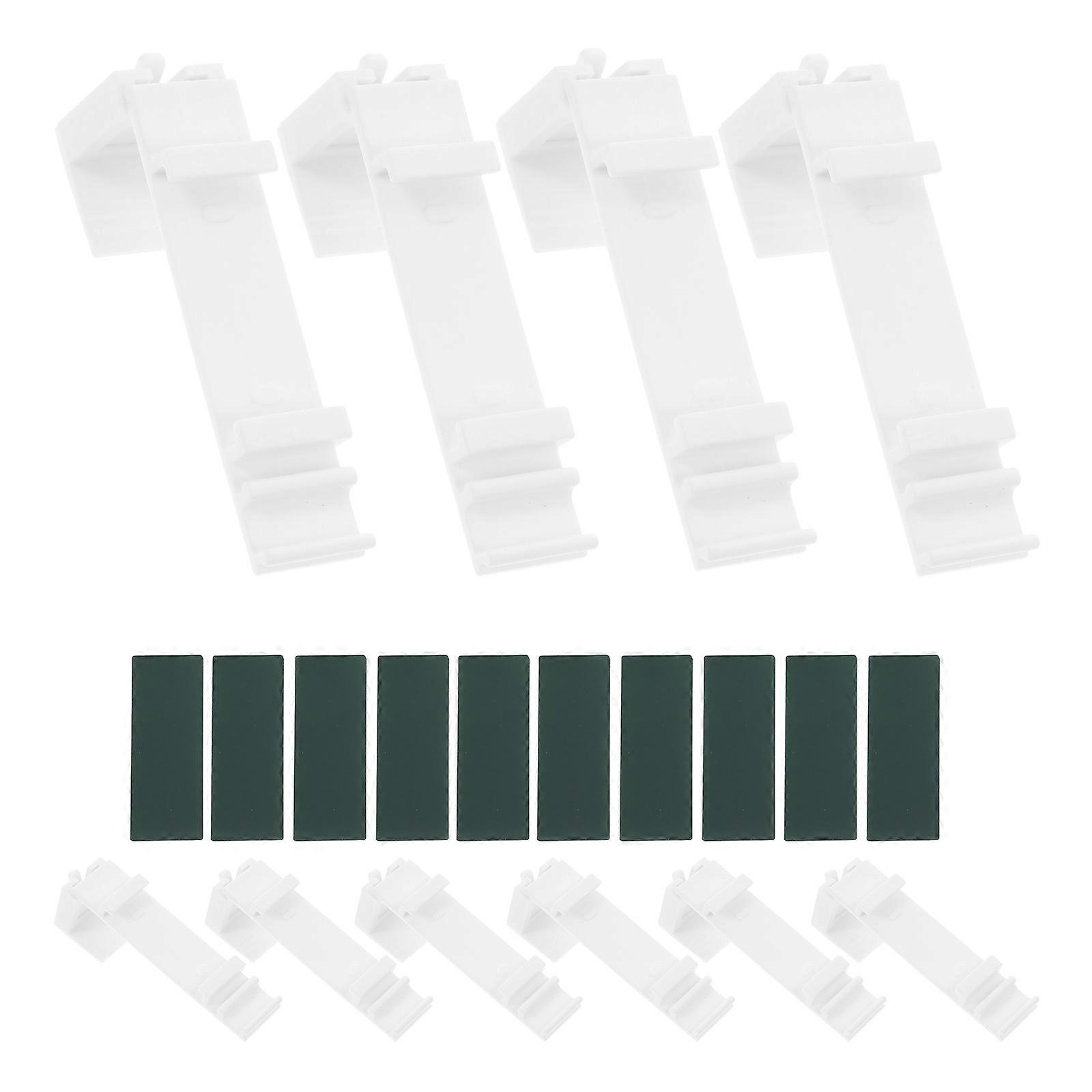 Window Blinds Mounting Brackets for 30Sets of Self Adhesive Curtain Rods