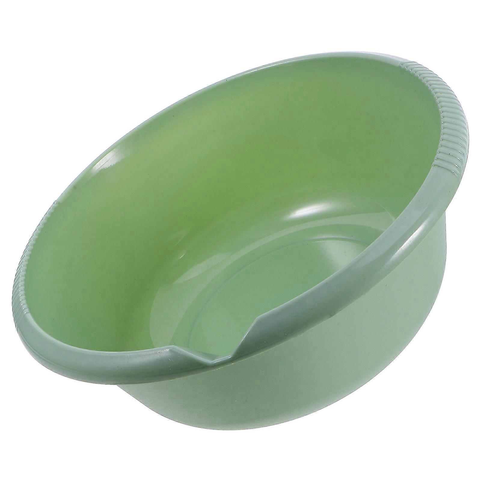 Green ABS Plastic Footbath Basin for Pet Use with Drainage Spout Versatile Practical Large Capacity