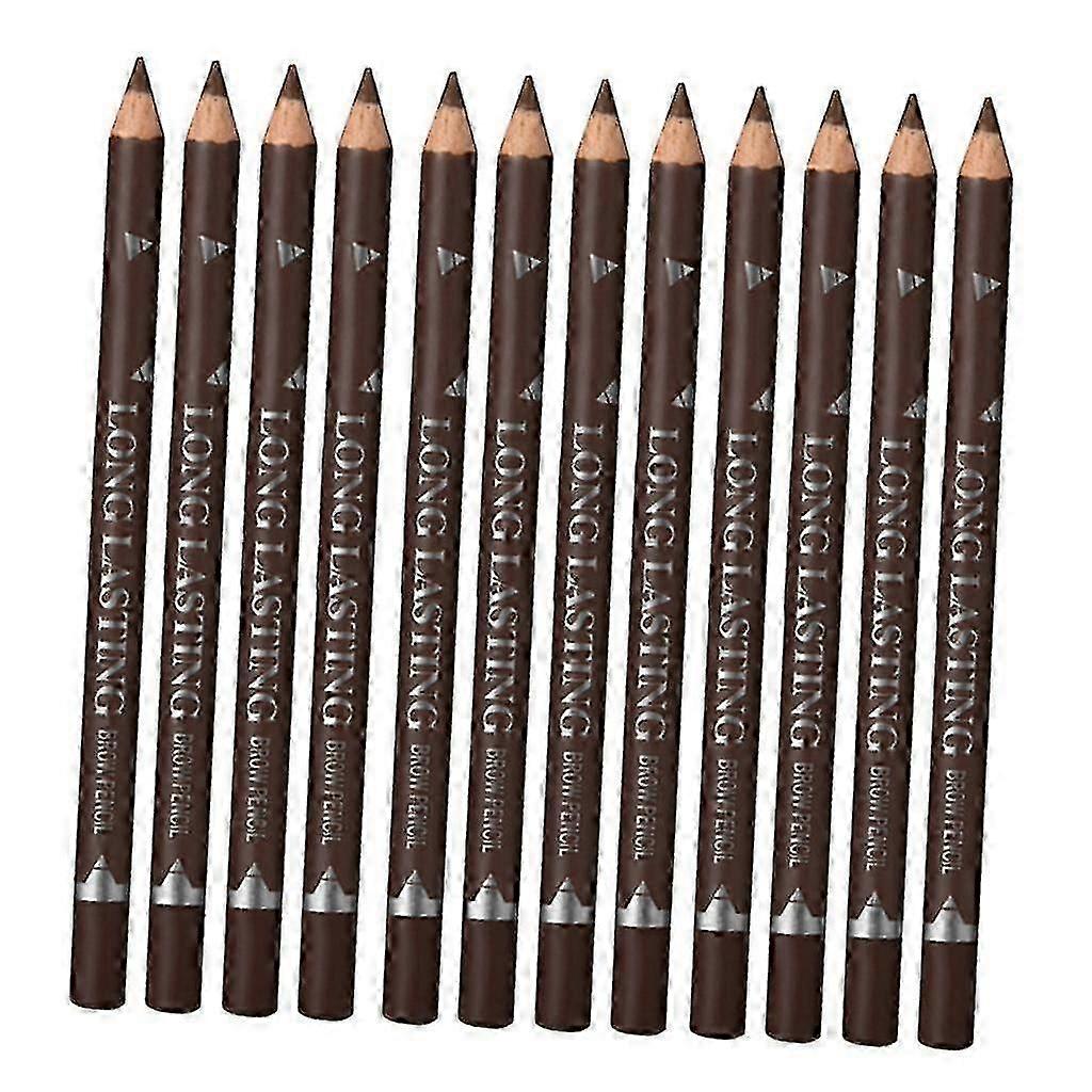 Waterproof Eyebrow Makeup Pencil Set, 12pcs, Dark-JJ