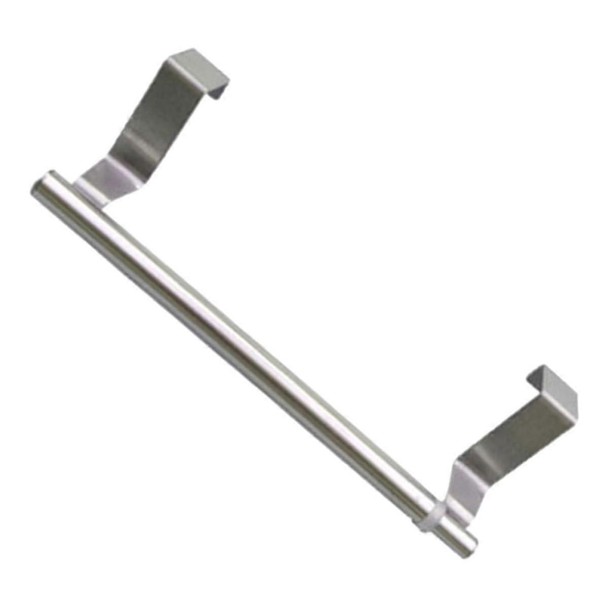 Adjustable Stainless Steel Wall Mounted Towel Rack with Expandable Double Layer for Bathroom Kitchen Silver