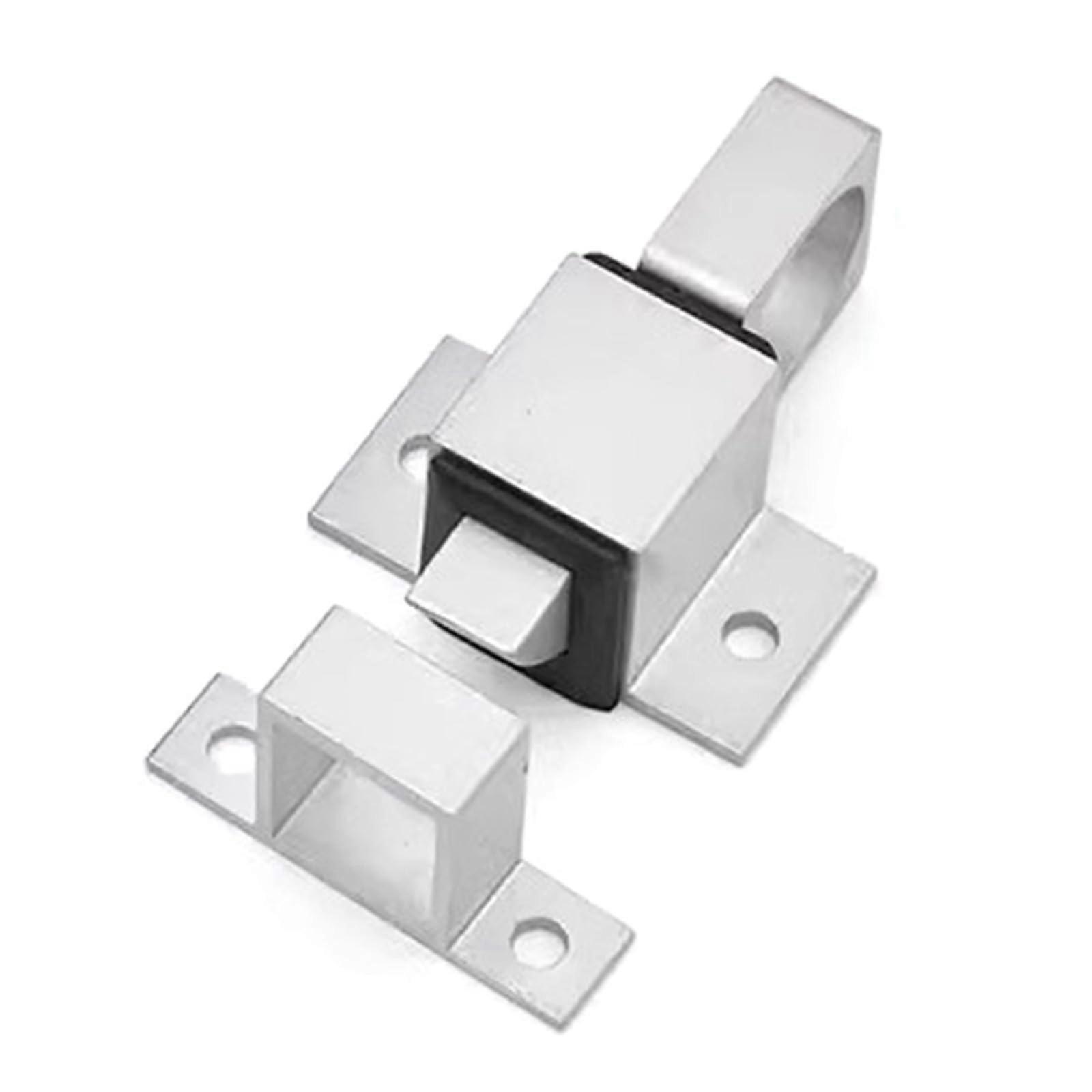 Aluminium Self Closing Door Lock with Automatic Closure Easy Install Rust Resistant for Office Silver
